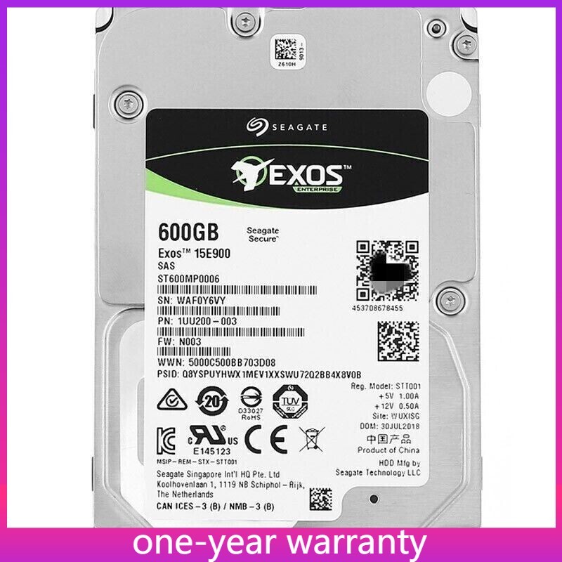 SEAGATE ST600MP0006 600GB 12Gbs 256MB 15K 2.5'' SAS Hard Drive 100% Original