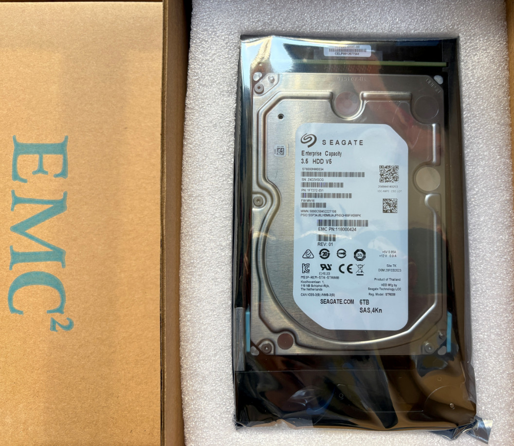 EMC D4-VS07-6000 005053122 005053123 6TB 7.2K 3.5" 12Gb NL SAS HARD DRIVE HDD