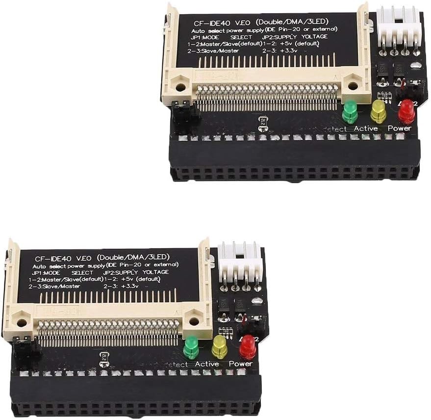 CF Card to IDE Adapter 2 Pack 40 Pin 3.5 Bootable Converter Module