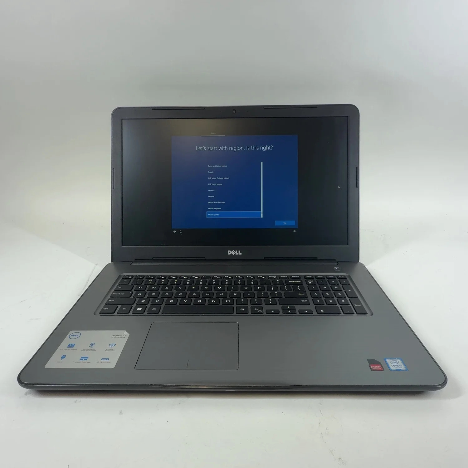 Dell Inspiron 9WS9Y32 17.3" i7-7500U 2.7GHz 8GB RAM 1TB HDD AMD Radeon R7 M445