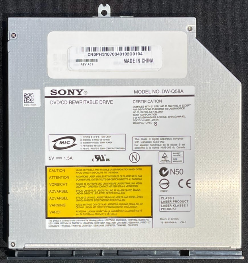 Dell / Sony DW-Q58A DVD/CD Rewritable Optical Drive / PH310