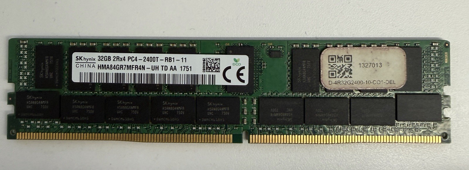 SK Hynix 32GB DDR4 2Rx4 PC4-2400T RB1 ECC RDIMM Server RAM HMA84GR7MFR4N-UH