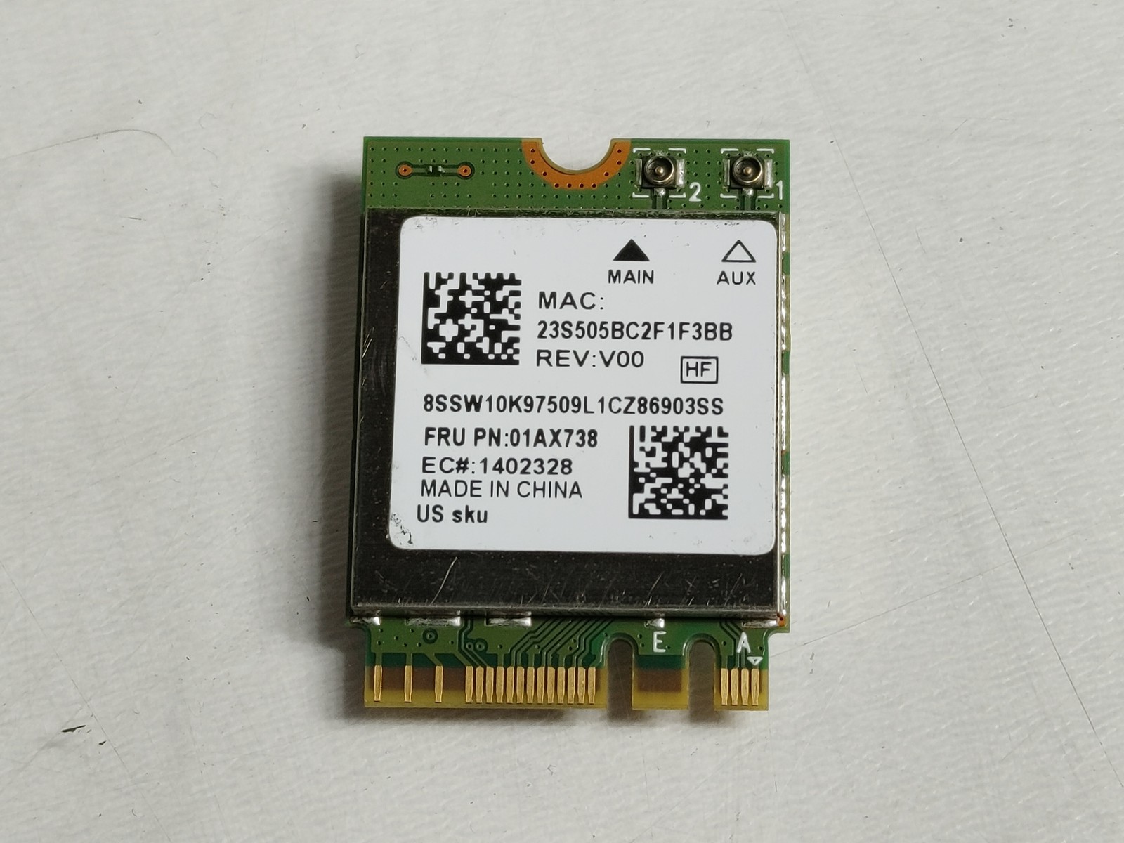 Lot of 5 Lenovo 01AX738 Realtek RTL8822BE 802.11ac M.2 Wireless Card + Bluetooth