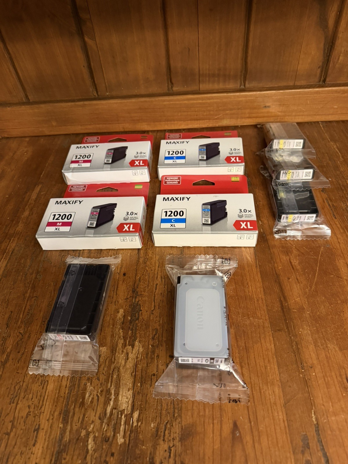 9 Canon PGI-1200 Ink Jet Cartridges 3 Yellow 2 Cyan 3 Magenta 1 Black