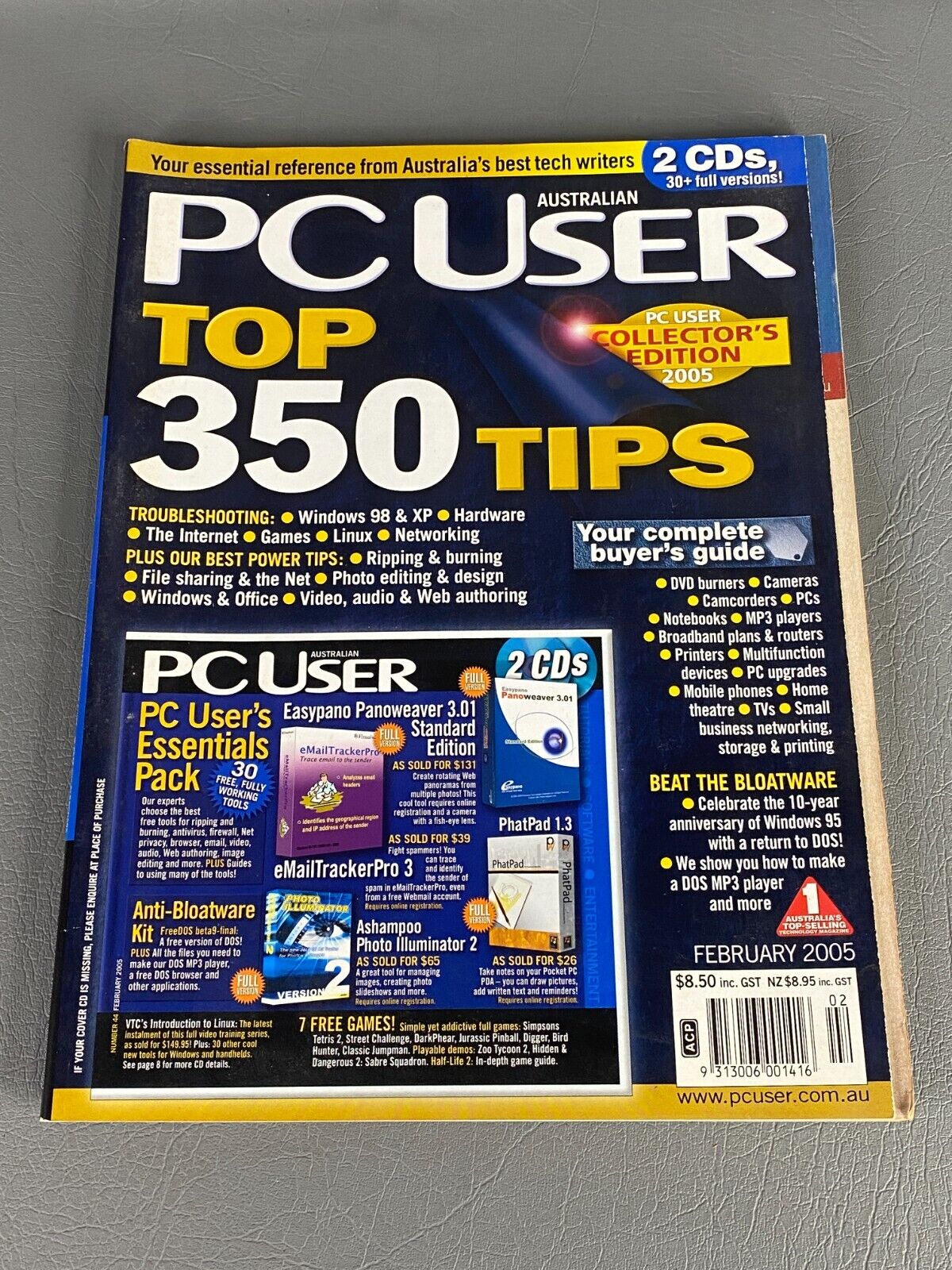 Australian PC User Magazine Febuary 2005 Retro Vintage Personal Computer