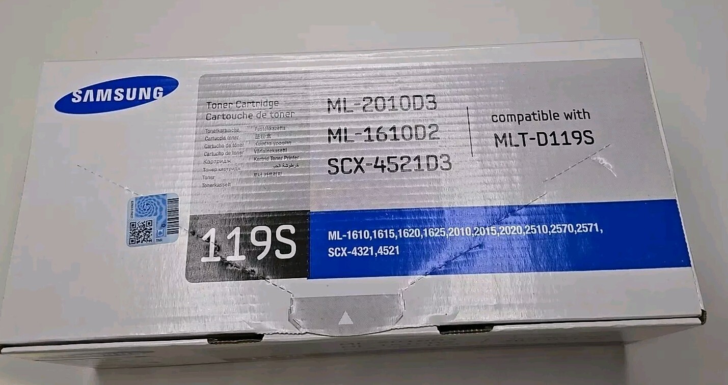 Samsung 119S /MLT-D119S Toner Cartridge 2,000 Pages Black