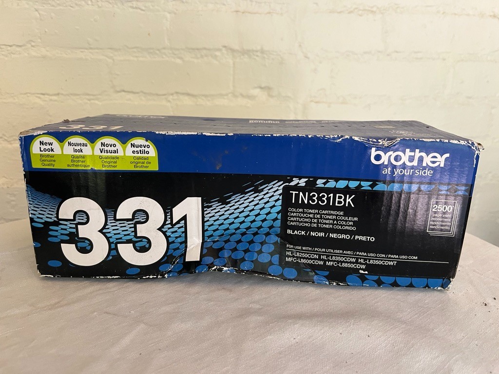 Brother TN331BK Black Ink Cartridge 331 New in Box