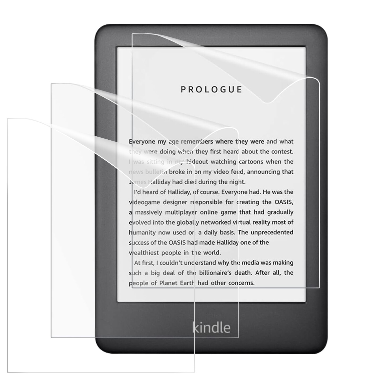 3 Pack Screen Protectors for Kindle Paperwhite / Scible / Kindle Soft PET Films