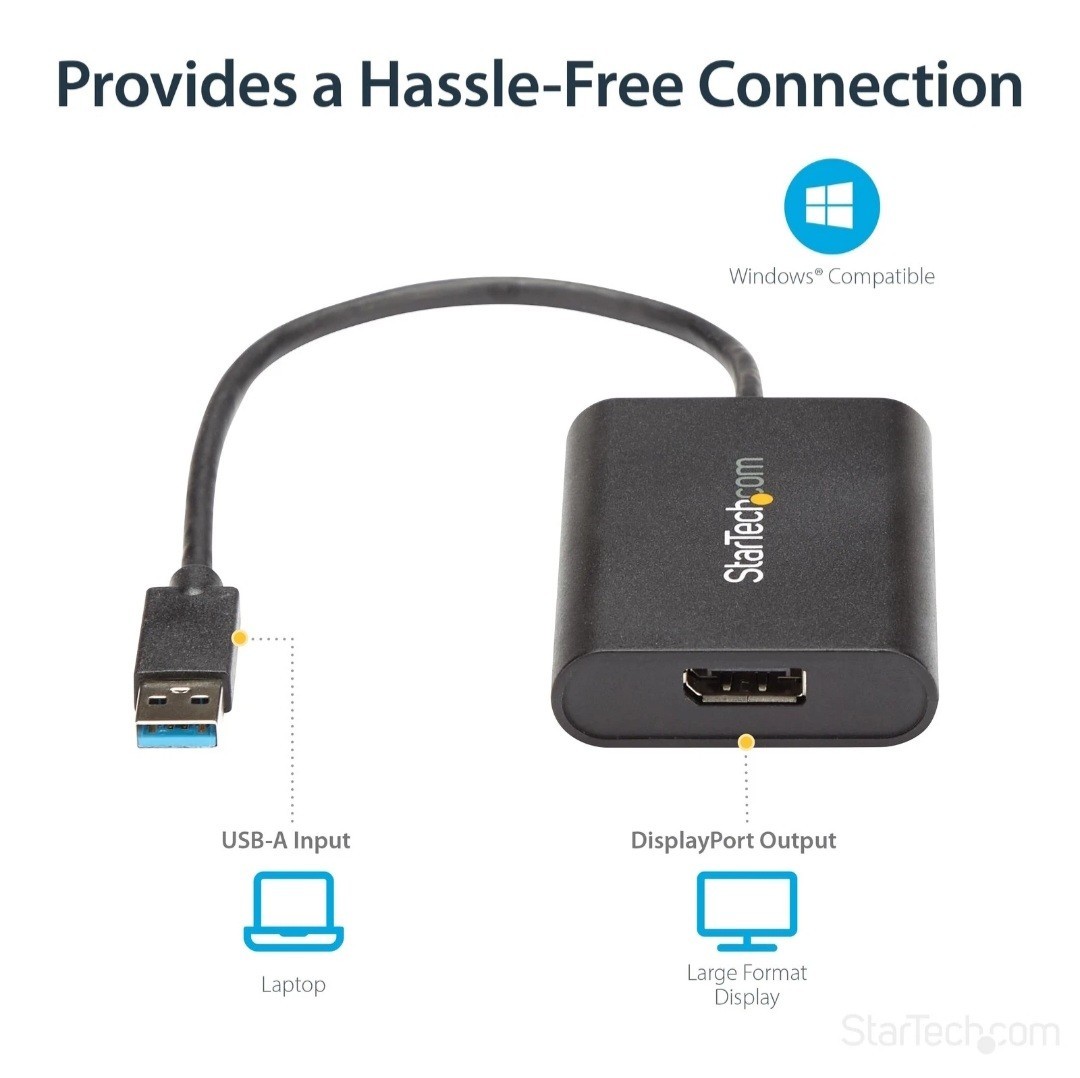 StarTech USB32DPES2 USB 3.0 to DisplayPort Adapter