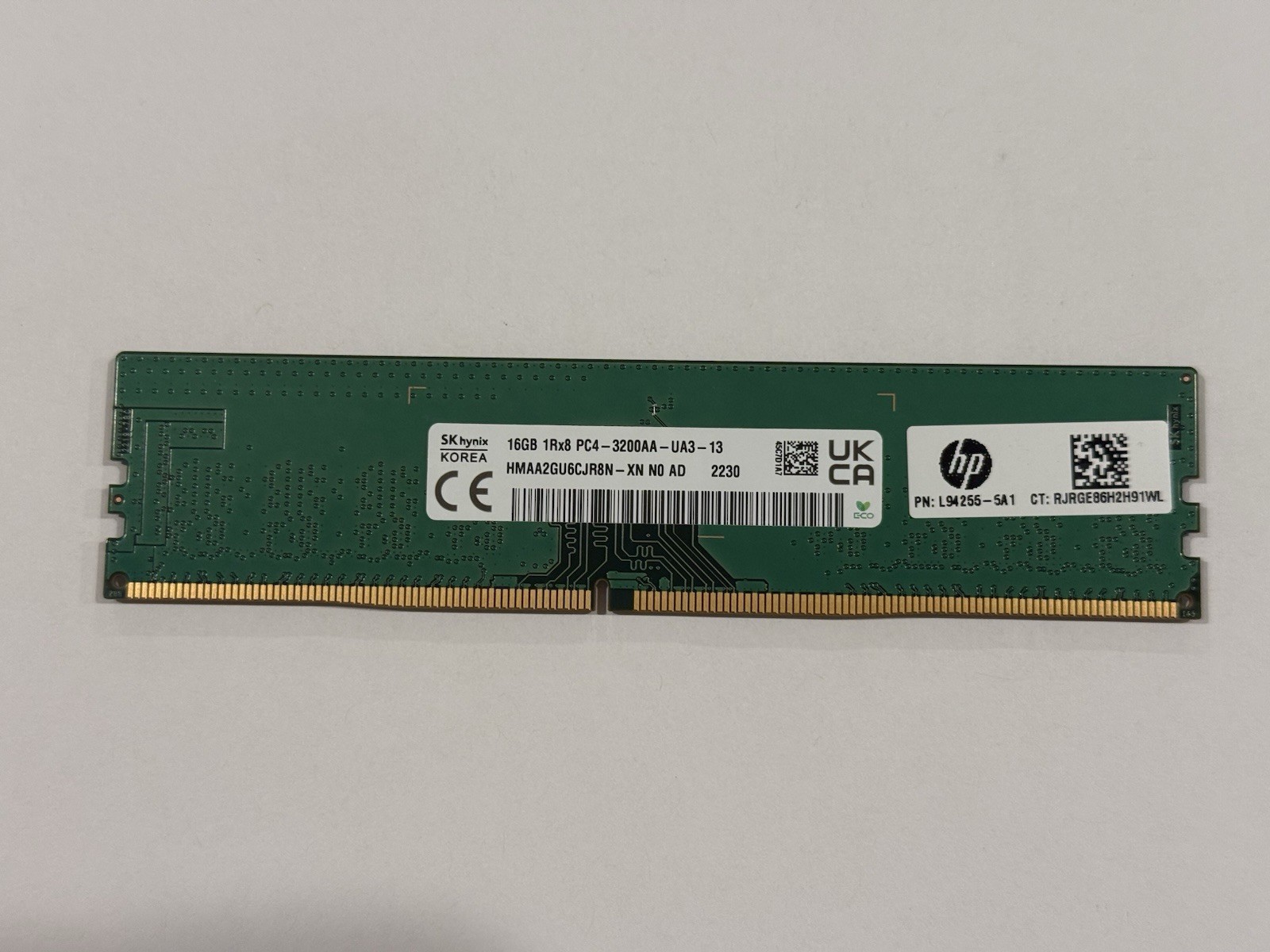 SK Hynix 16GB 1Rx8 PC4-3200AA RAM Desktop