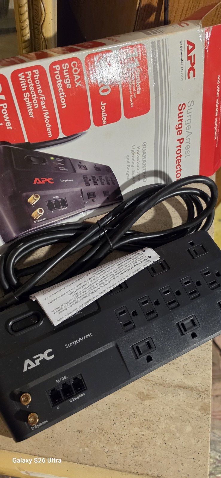 APC SurgeArrest Surge Protector 11 Outlet Performance Brand New 