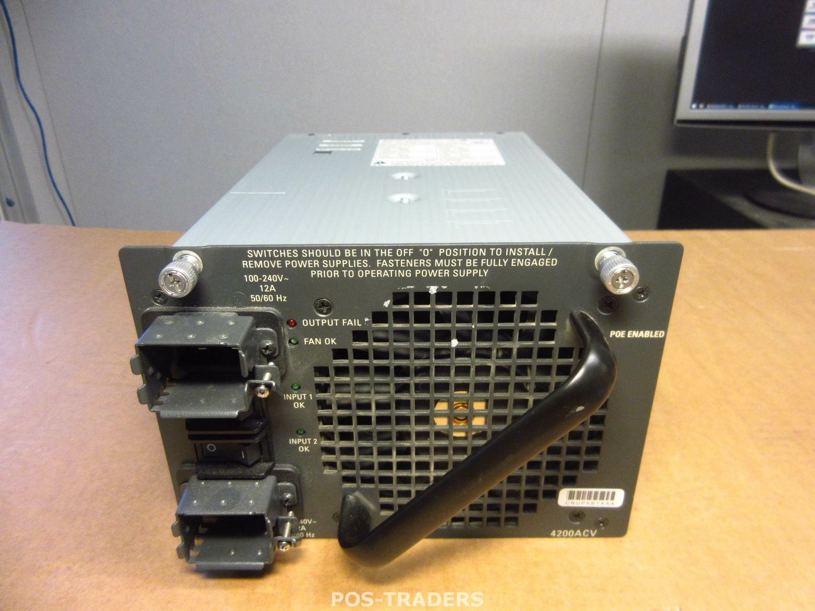 Cisco PWR-C45-4200ACV V04 4500 Series 4200W AC Power Supply POE FROM WS-C4506-E