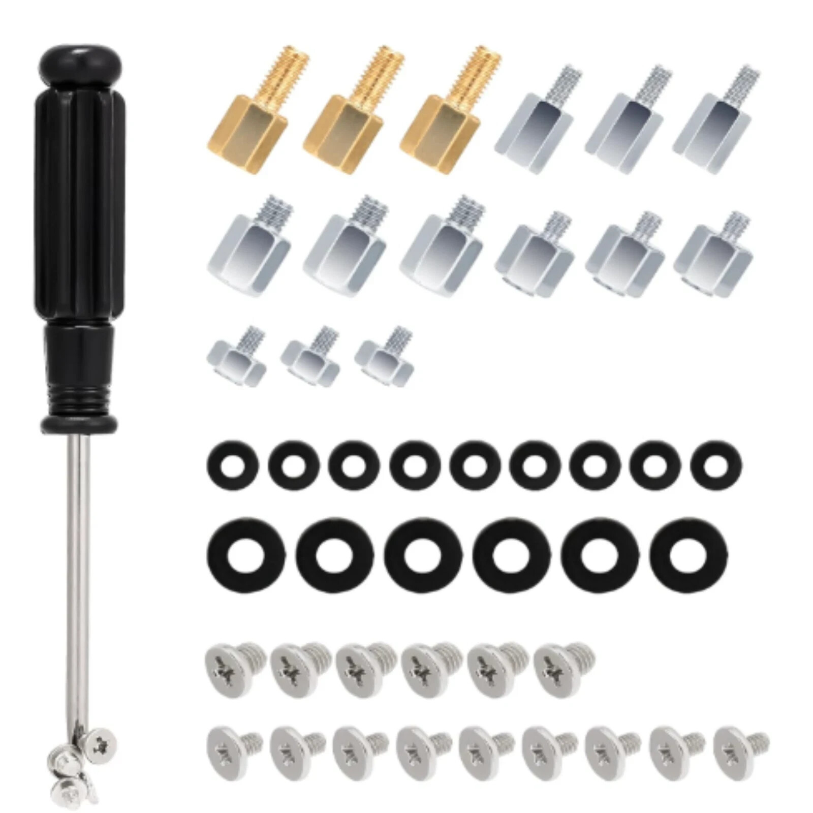 46 PCS M.2 NVMe SSD Mounting Screws Kit for Asus Gigabyte ASRock MSI Dell