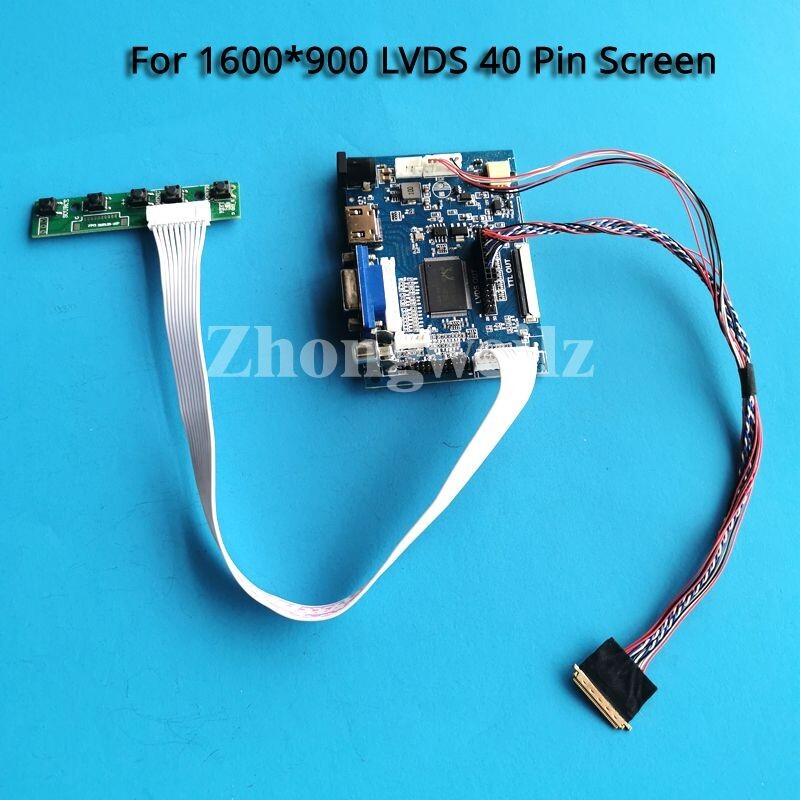 For LP156WD1-TLD2/TLD3 Panel 1600x900 HDMI+VGA+AV 40-Pin LVDS Controller Board