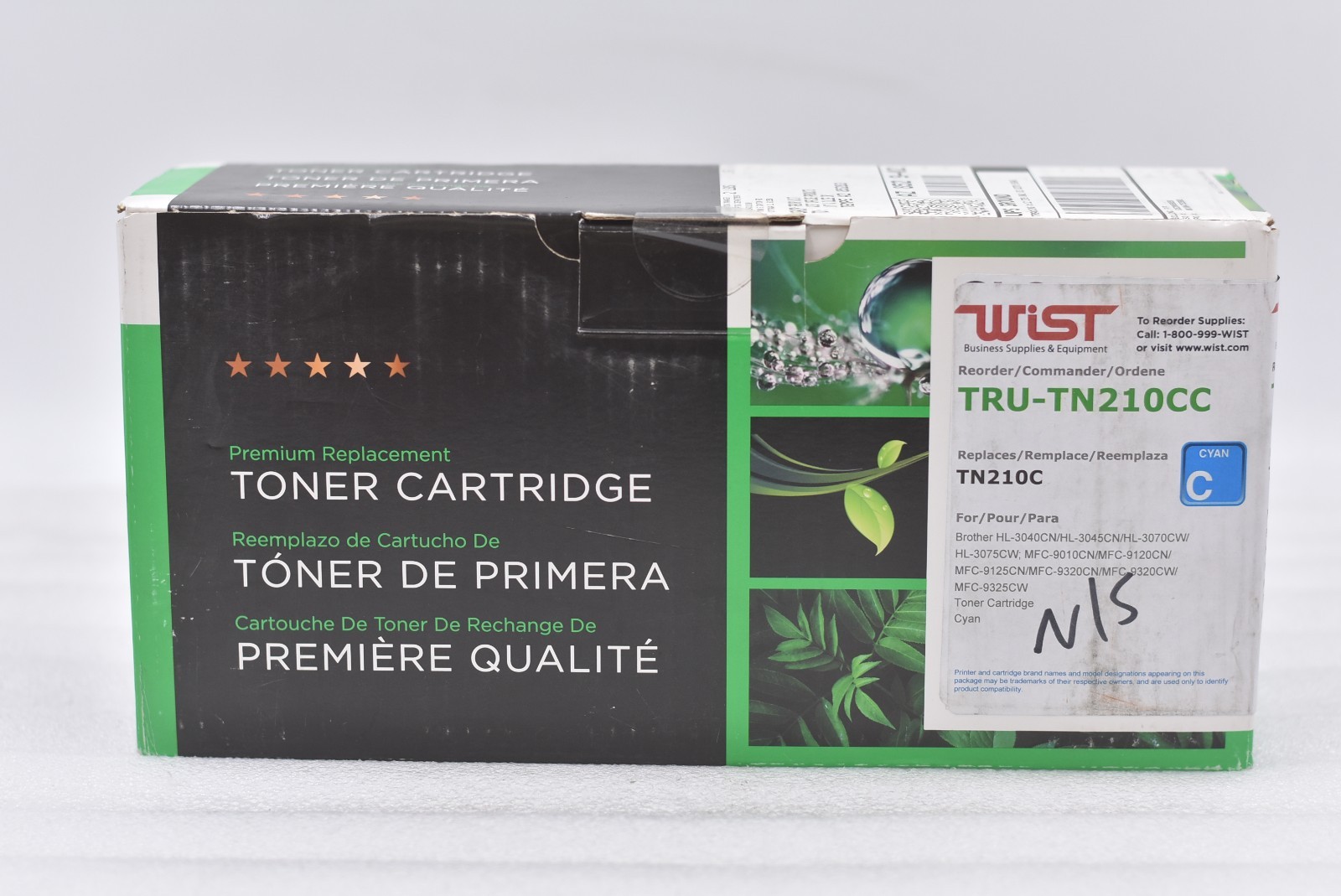 Wist Premium Replacement Cyan Toner Cartdridge TN210C