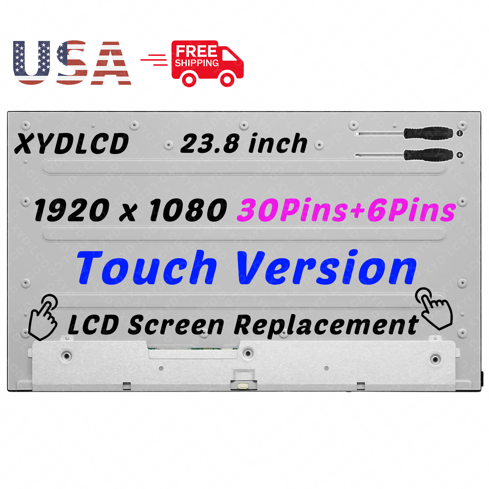 23.8in M238HAK01.0 LCD Touch Screen Display Replacement 30Pins+6Pins 1920 x 1080