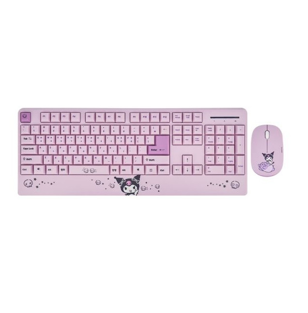 Sanrio KUROMI Wireless Keyboard+Wireless Mouse Set Korean/English
