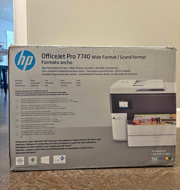HP OfficeJet Pro 7740 Wide Format All-in-One Printer G5J38A - BRAND NEW