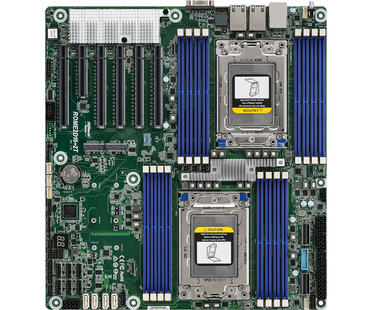 ASRock Rack ROME2D16-2T EPYC dual SP3 motherboard ATX (690 EUR 0% VAT)