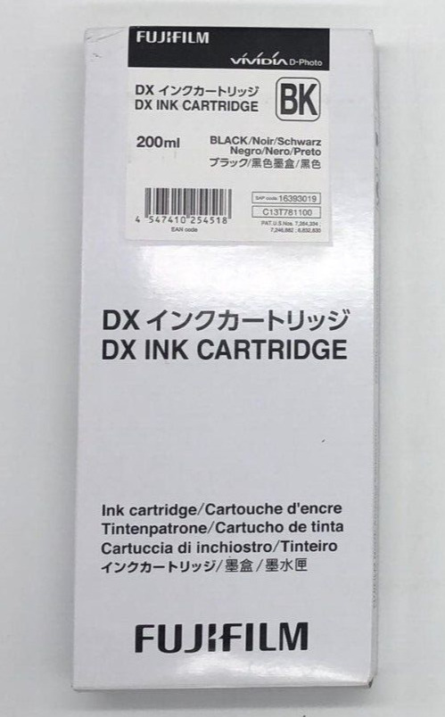 FujiFilm DX Ink Cartridge ~ 200ml Each ~ Black ~ EXP 5/20 ~ NEW ~ FAST SHIP