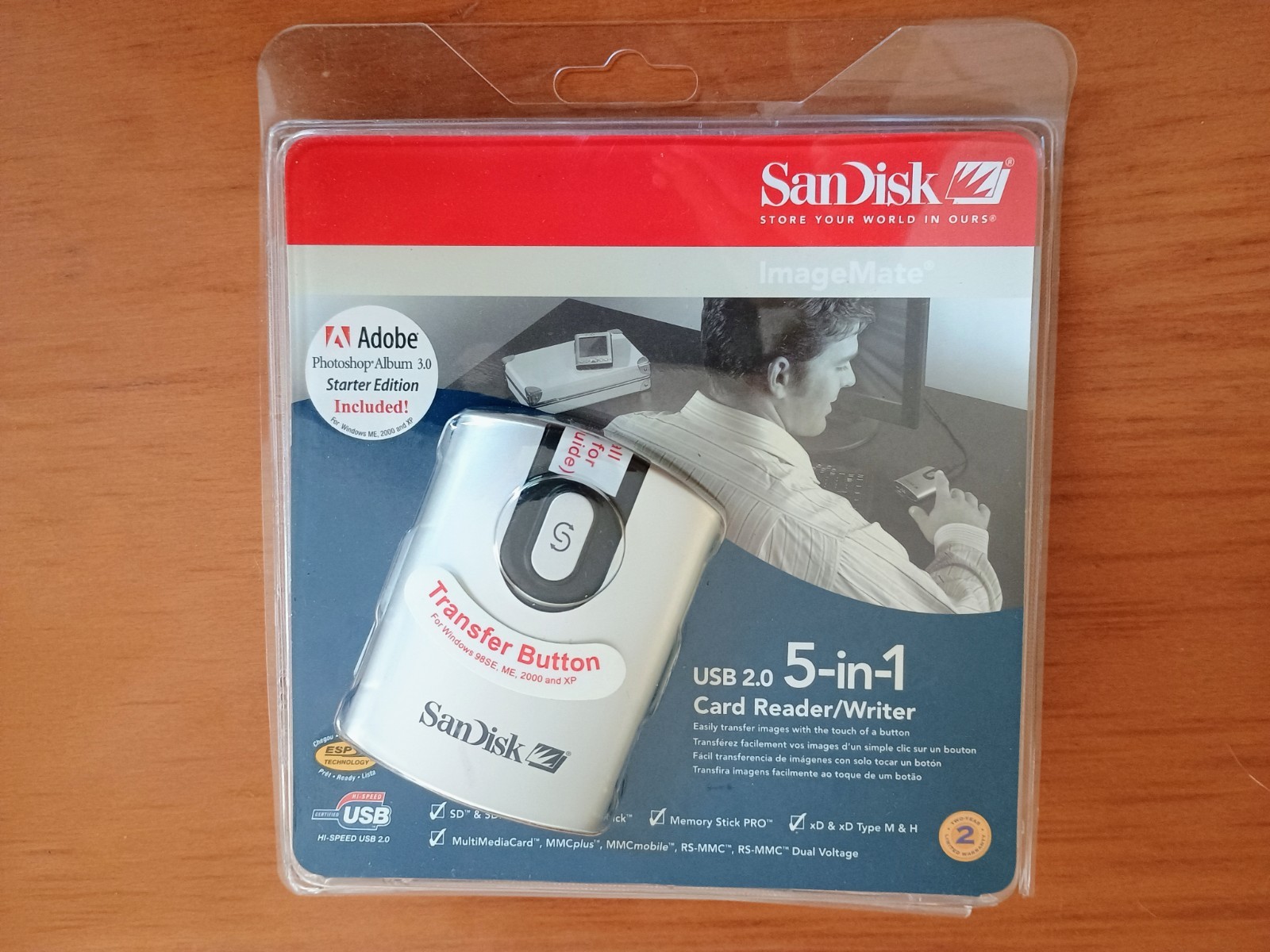 NEW SanDisk ImageMate USB 2.0 5-in-1 Card Reader/Writer SDDR-99-A15 New In Box