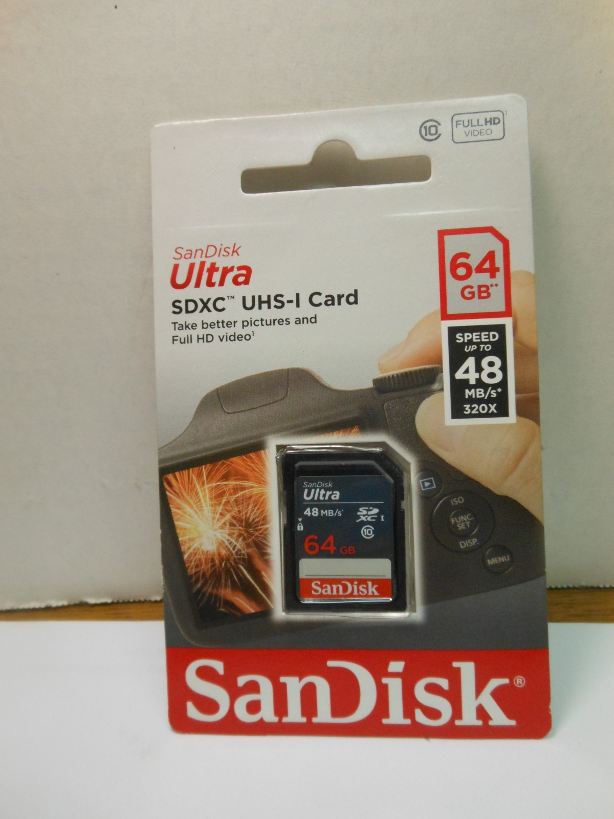 San  Disk SDXC UHZS-1  64 GB  FLASH MEMORY CARD
