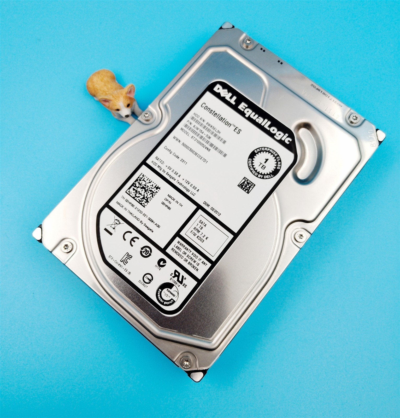 2HR85 ST31000524NS DELL EQUALLOGIC CONSTELLATION ES 1TB 7.2K SATA 3.5"HARD DRIVE