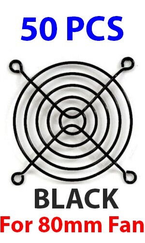 (50-Pak) Black Fan Grill Guard for 80mm Fan