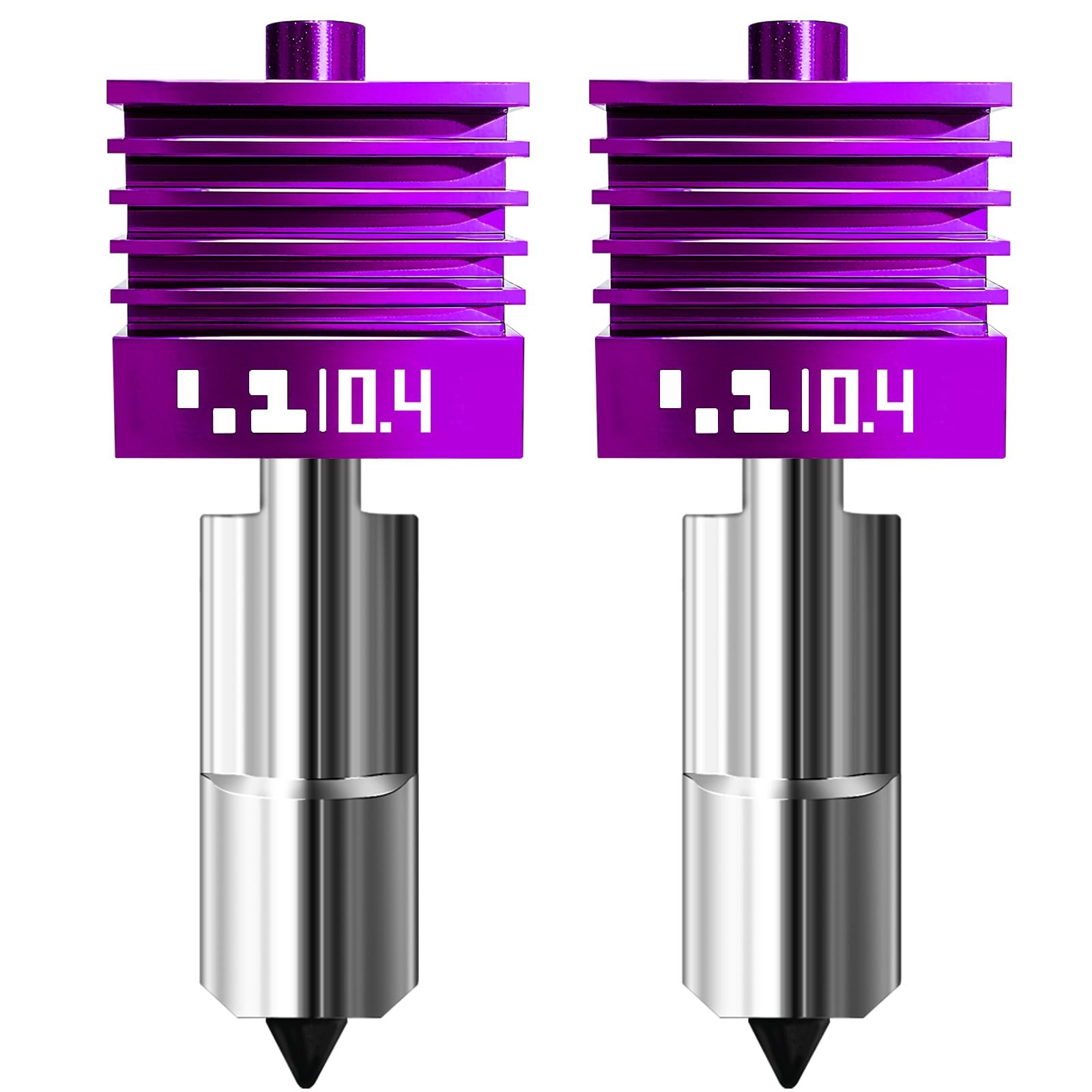 2 Pcs Upgraded 0.4mm A2L/H2D/H2S/H2C/X2D/P2S Hotend with Hotend*2