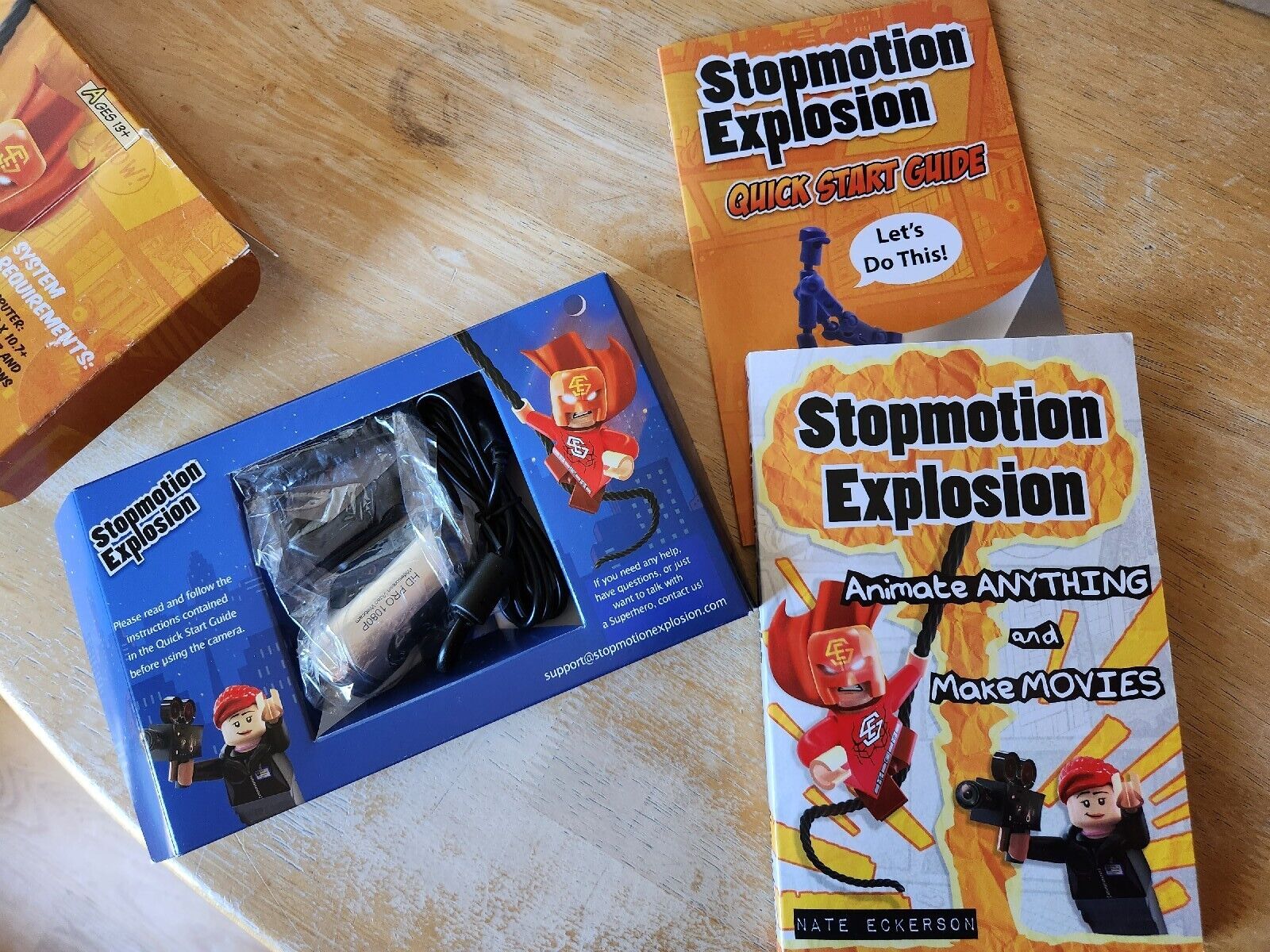 Stopmotion Explosion Stop Motion Video Animation Kit w/Full HD 1080P Camera NEW