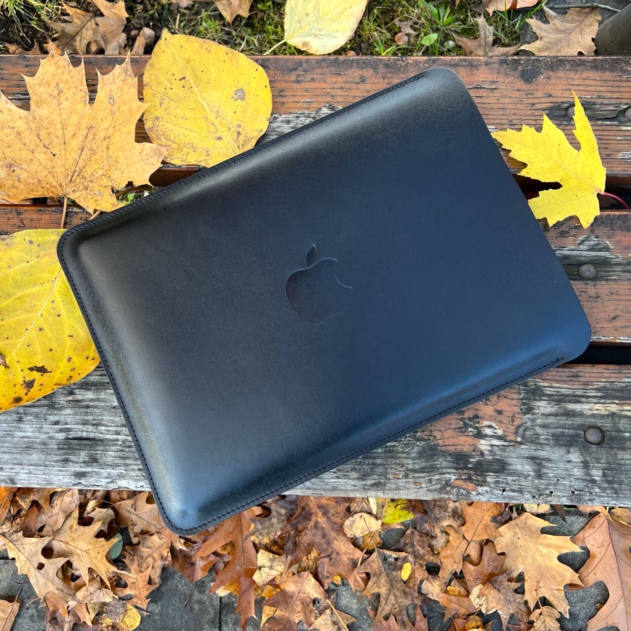 Leather Sleeve Case for Macbook Air 15.3 M2 M3 M4 M5 chip 2023-2026 Vertical