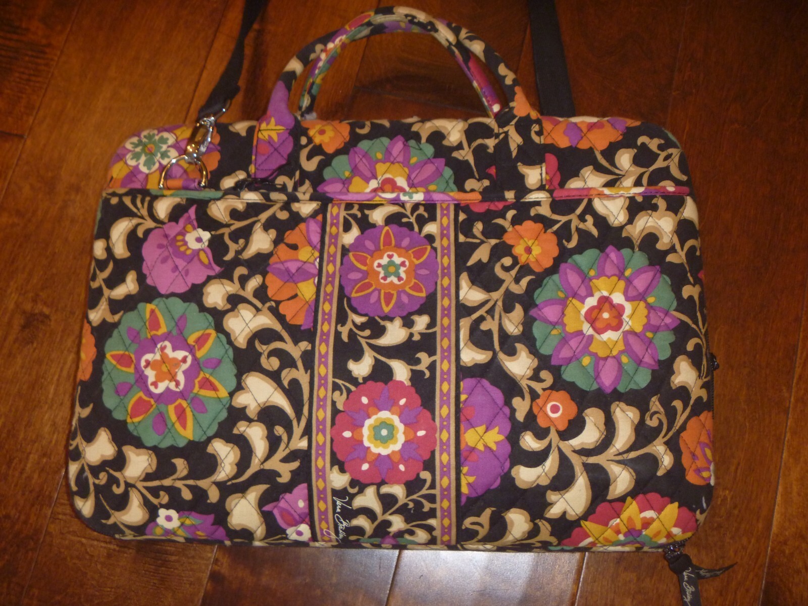 Authentic Vera Bradley 17" Laptop Hard Carrying Case with Strap