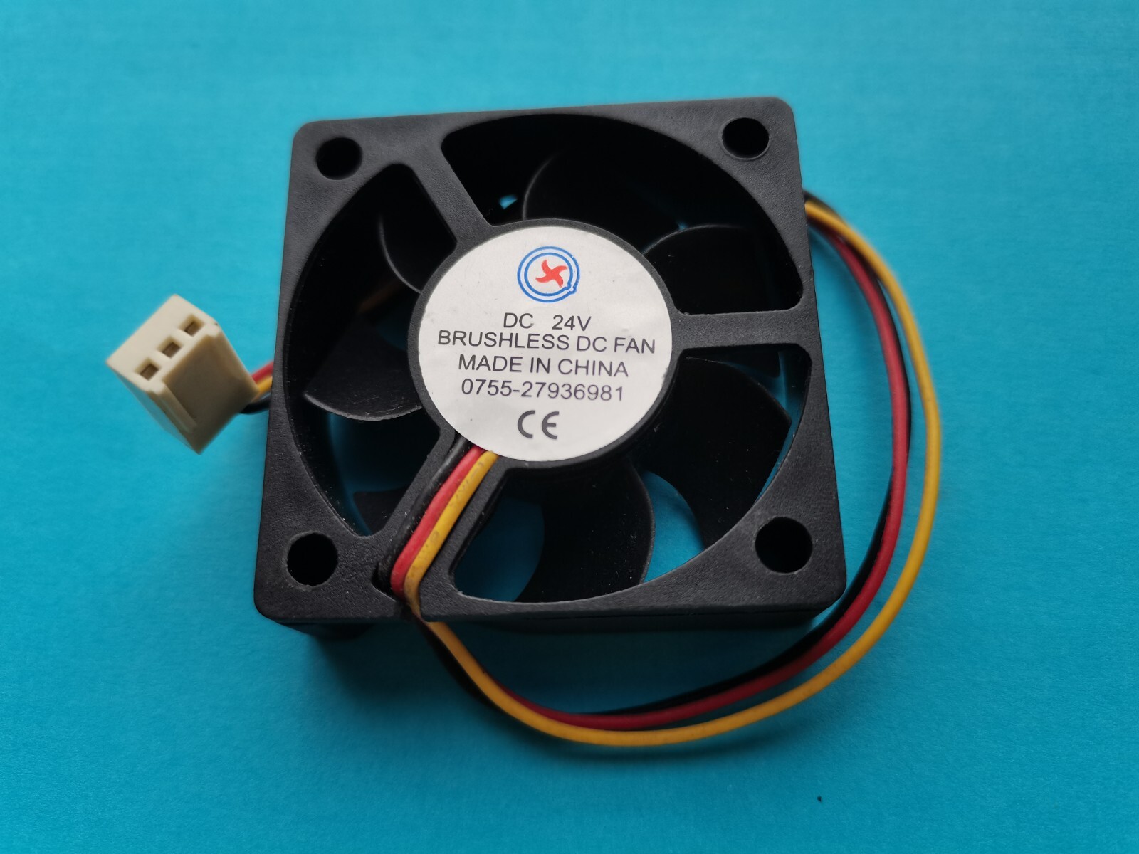 2 pcs Brushless DC Cooling Fan 24V 5015S 7 Blades 50x50x15mm Sleeve Bearing 3pin