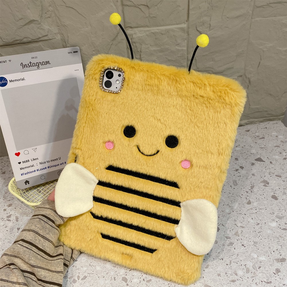 Plush Fur Cute Cartoon Soft Case Cover For iPad 5/6/7/8/9/10/11th Gen Pro 11"