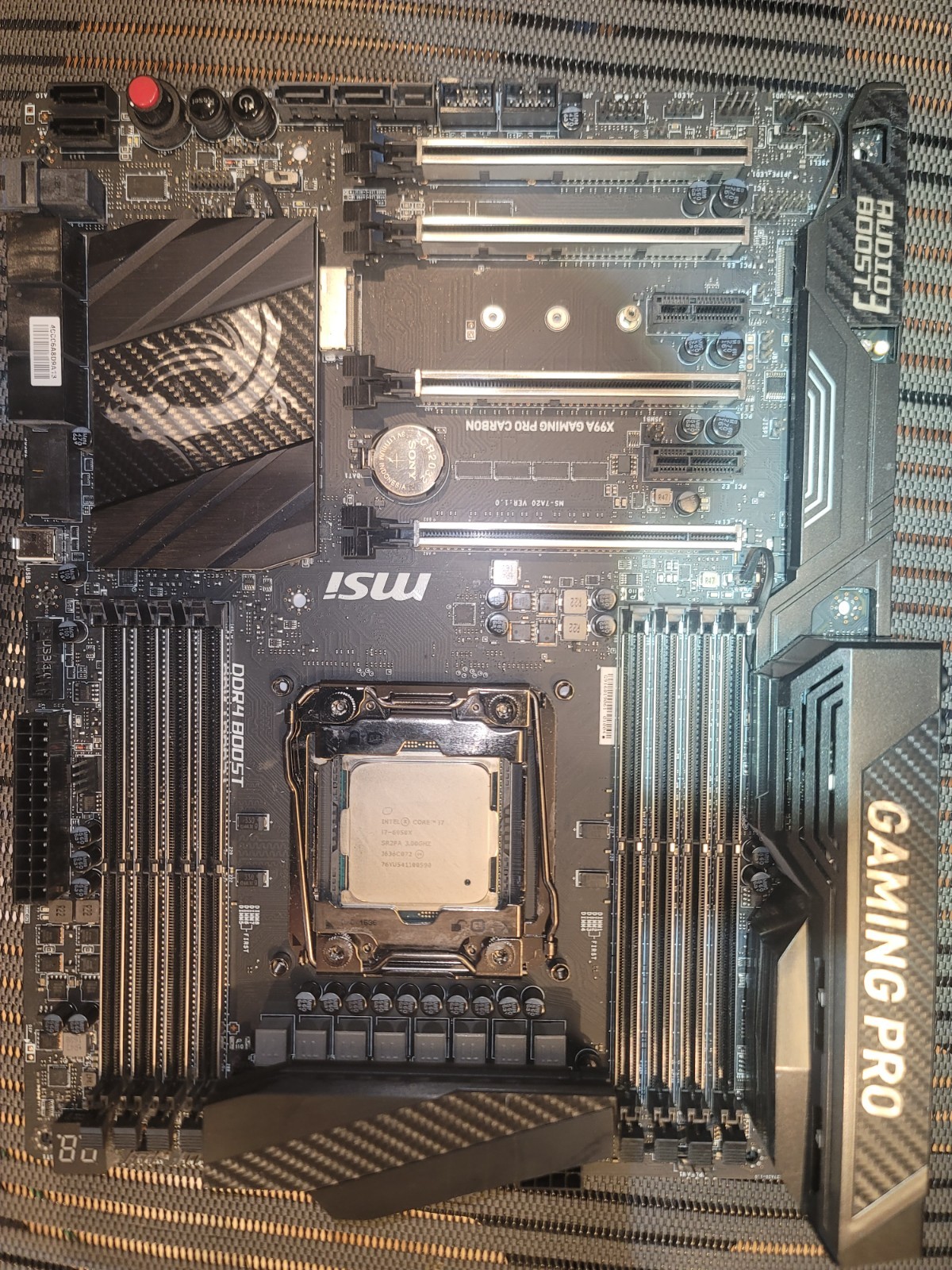 MSI x99A Gaming Pro Carbon motherboard