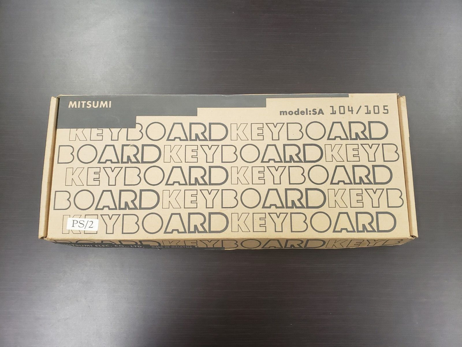 New Vintage Mitsumi Keyboard KFK-EA4SA Model SA 104/105 PS/2 Original Box