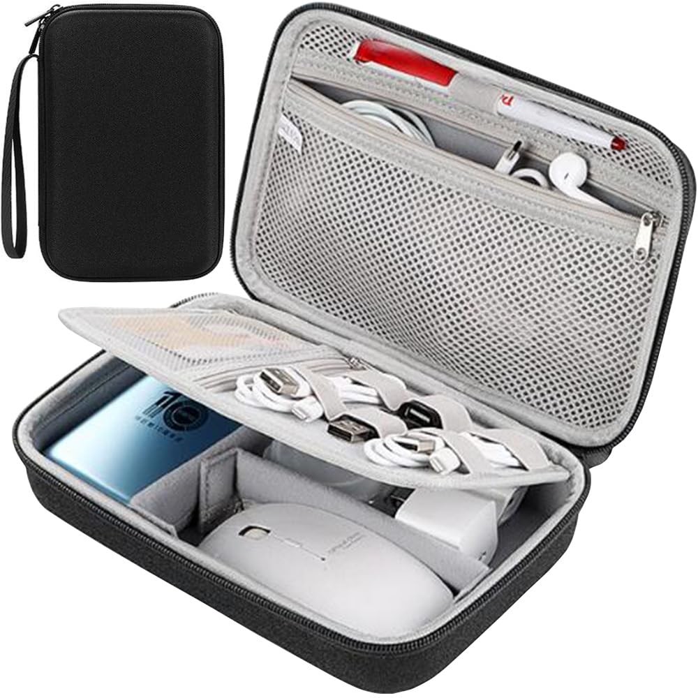 Hard Electronic Organizer Travel Case Electronics Accessories Organizer Pouch...