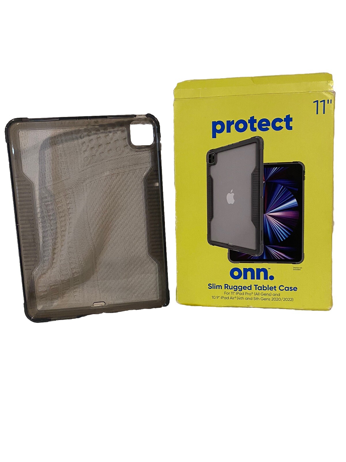 onn. 1042801 Slim Rugged Tablet Case for 11'' Screen iPad Pro and 10.9" iPad
