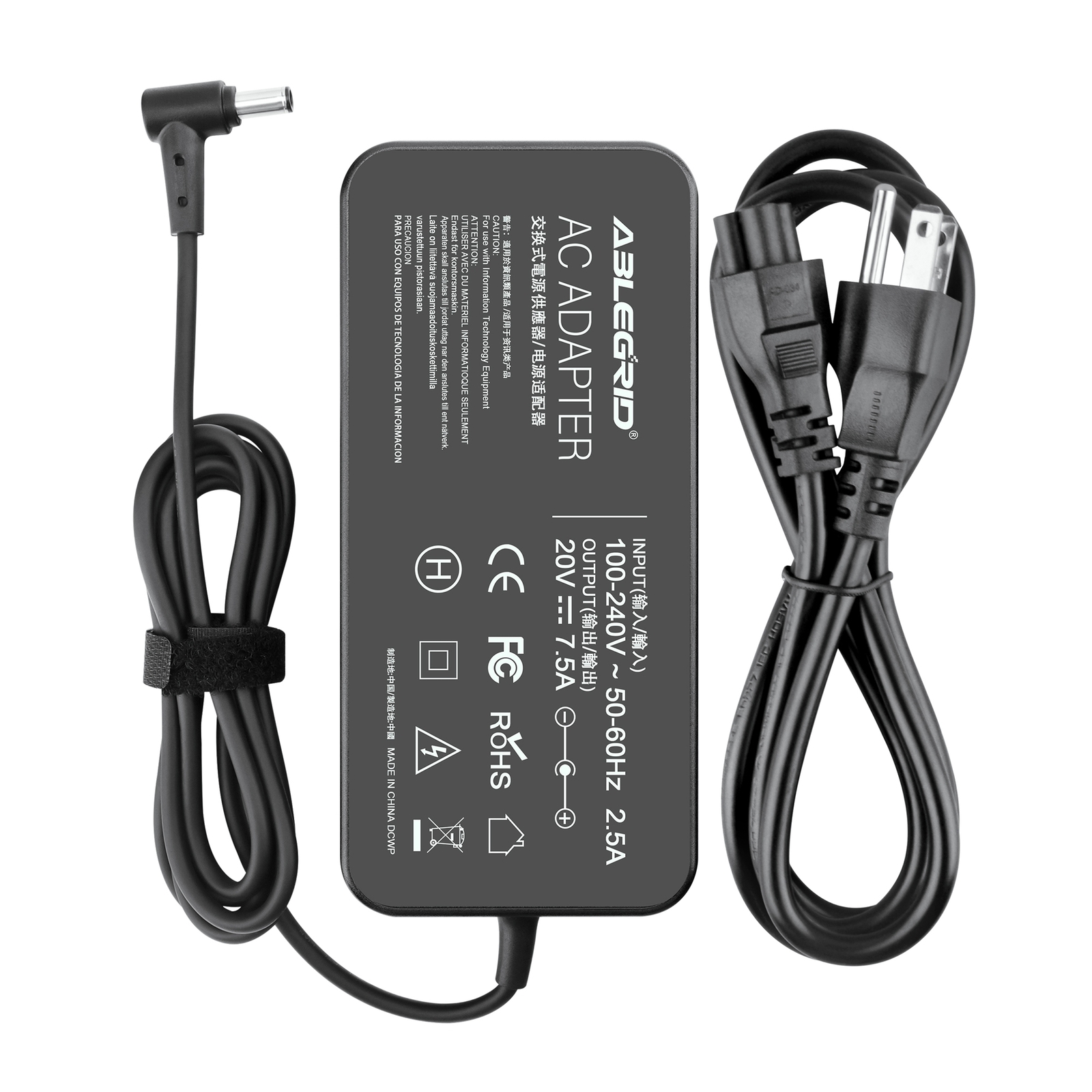 150W 20V 7.5A AC Adapter Charger For ASUS TUF Gaming FX705DY TUF705GD 6.0*3.7mm