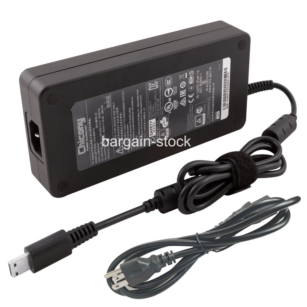 Chicony 280W AC Adapter Charger For MSI Raider GE68HX 13VF-062US Power Supply