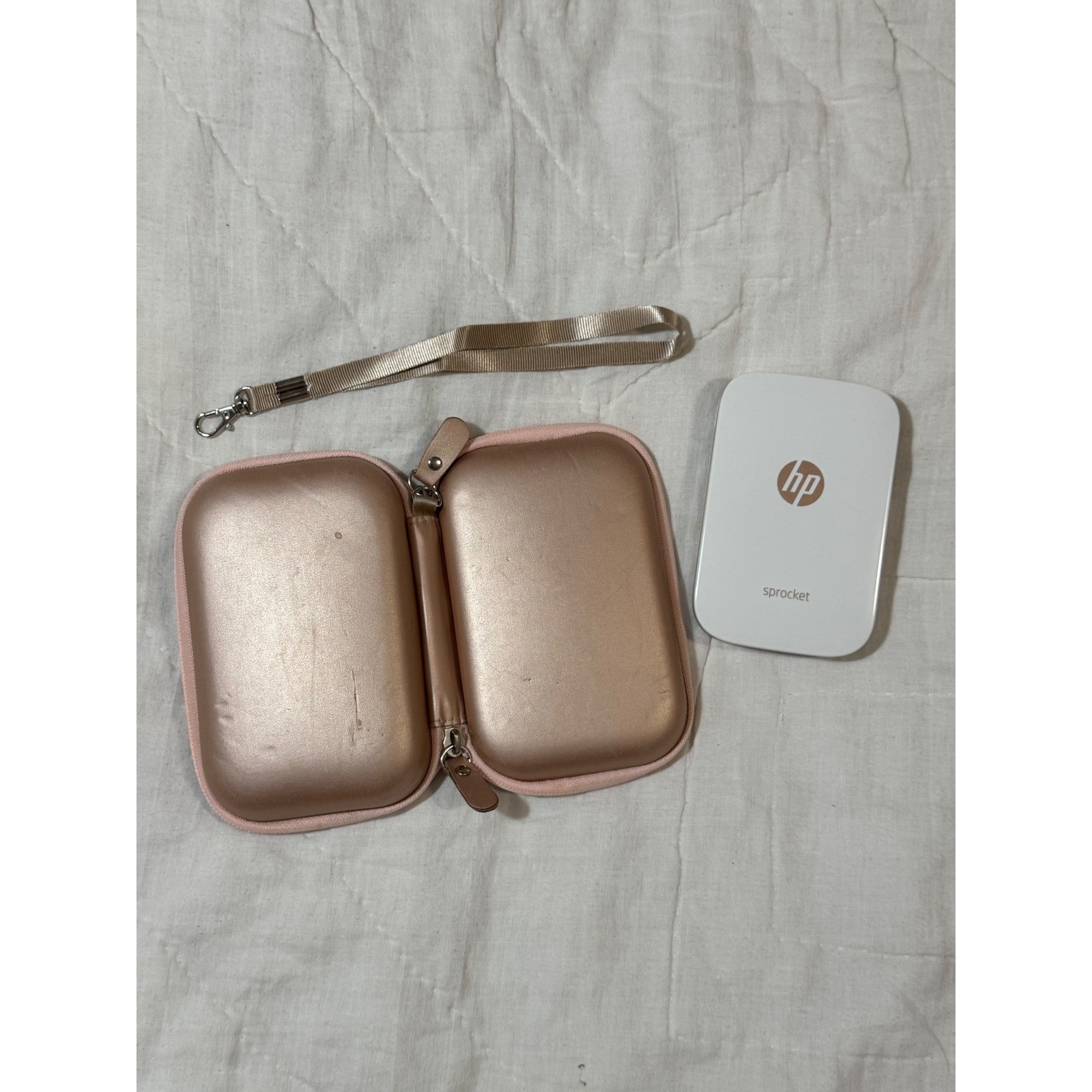 HP Sprocket 1st Edition Portable Photo Printer with Hardshell Case and strap