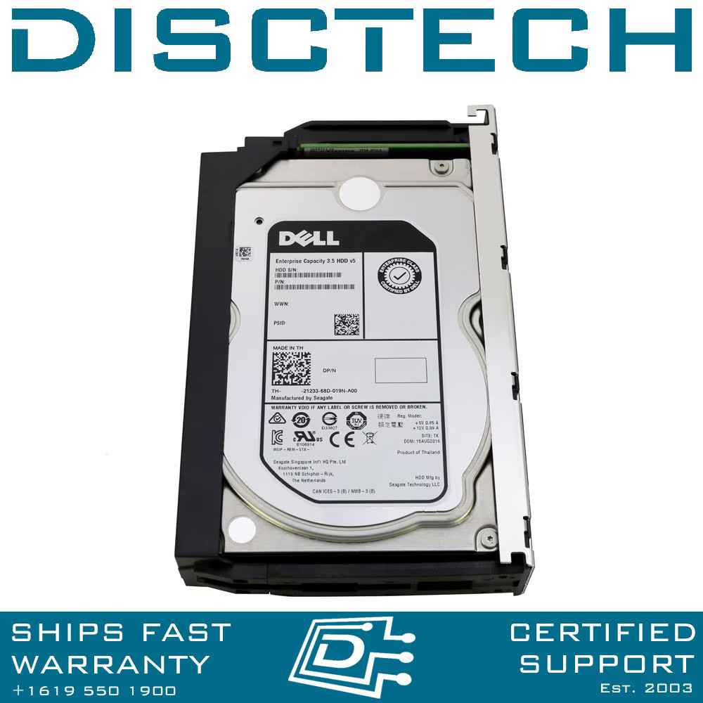 Dell 400-AZWL 12TB HDD 3.5" 7.2K RPM  12Gbps NL SAS Hard Drive Kit