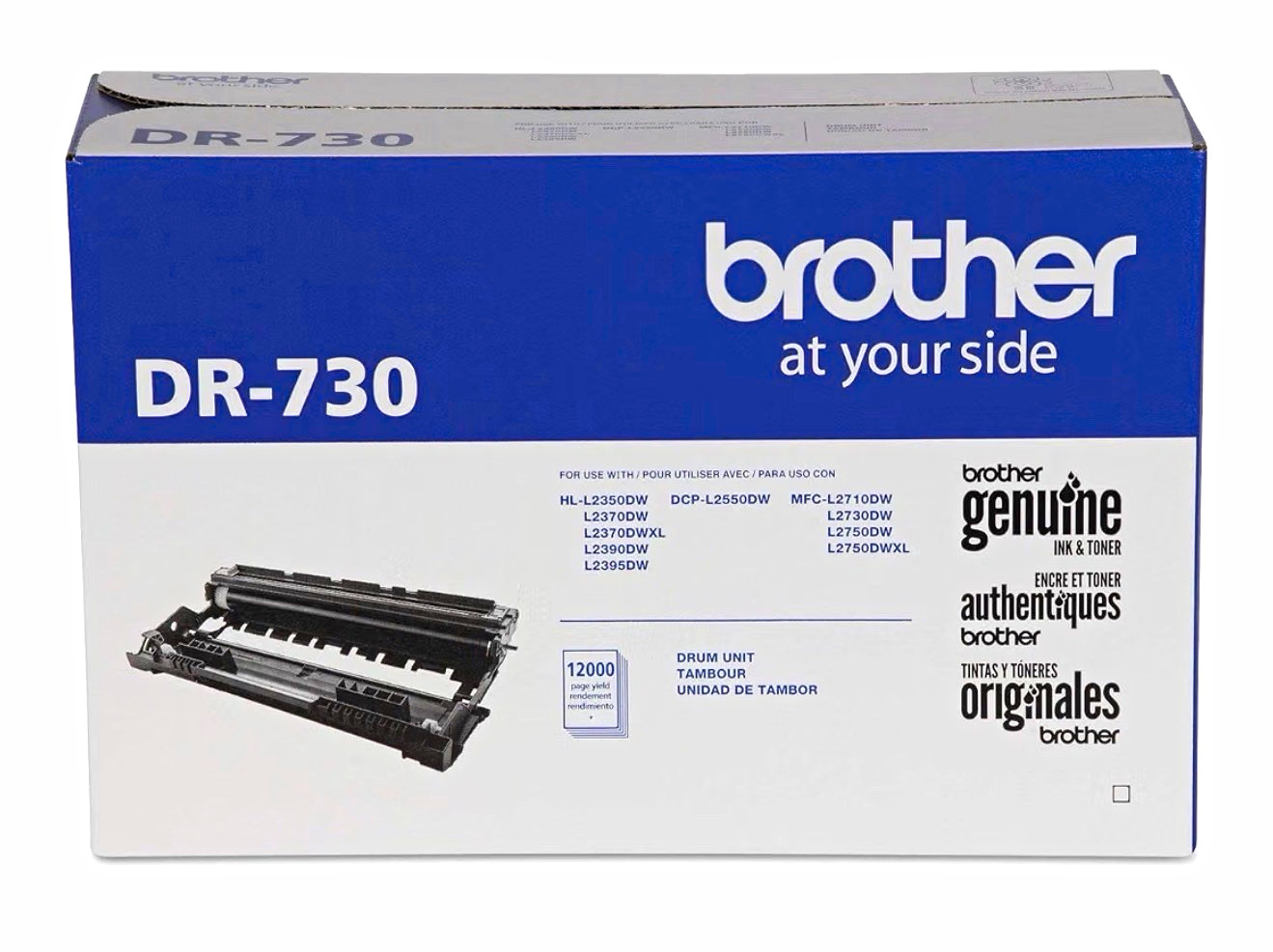 Brother Genuine DR-730 Drum Unit Black for DCP-L2550DW HL-L2350DW