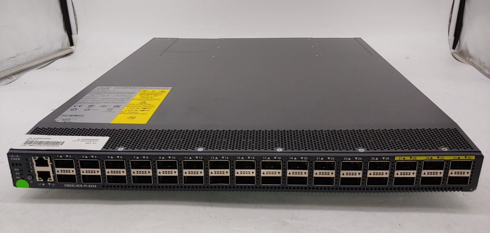 Cisco UCS-FI-6332 32x40G QSFP+ Fabric Switch, 2x UCS-PSU-6332-AC Power Supplies