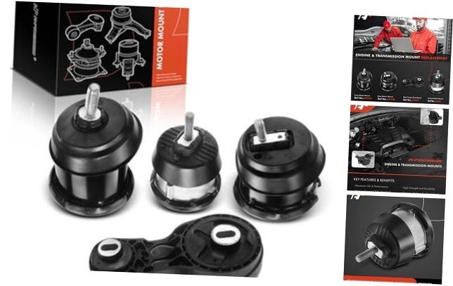 4pcs Engine Motor and Transmission Mount Kit Compatible with Chevrolet