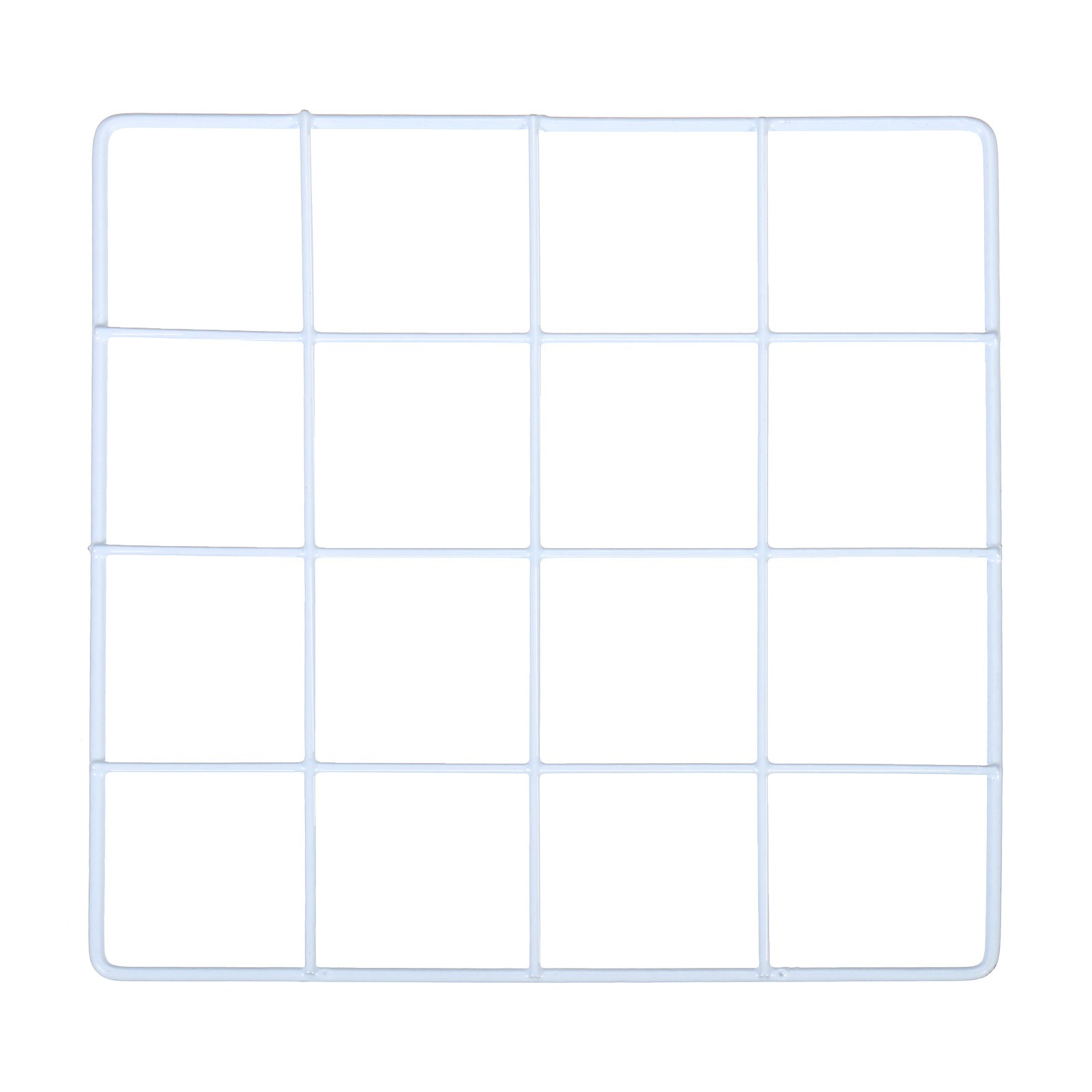 Iron Wire Grid Panel Board Photo Display Holder Hanging Frame White 8"x8"