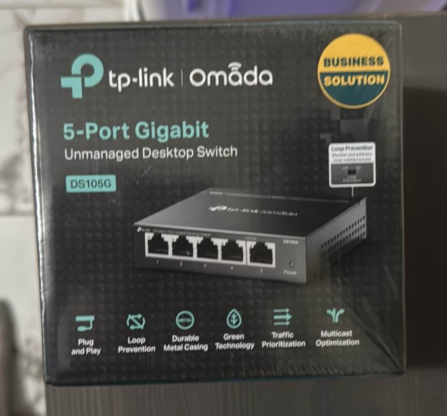 😮‍💨 TP-Link Omada 5-Port Gigabit Switch (DS105G) – New Sealed