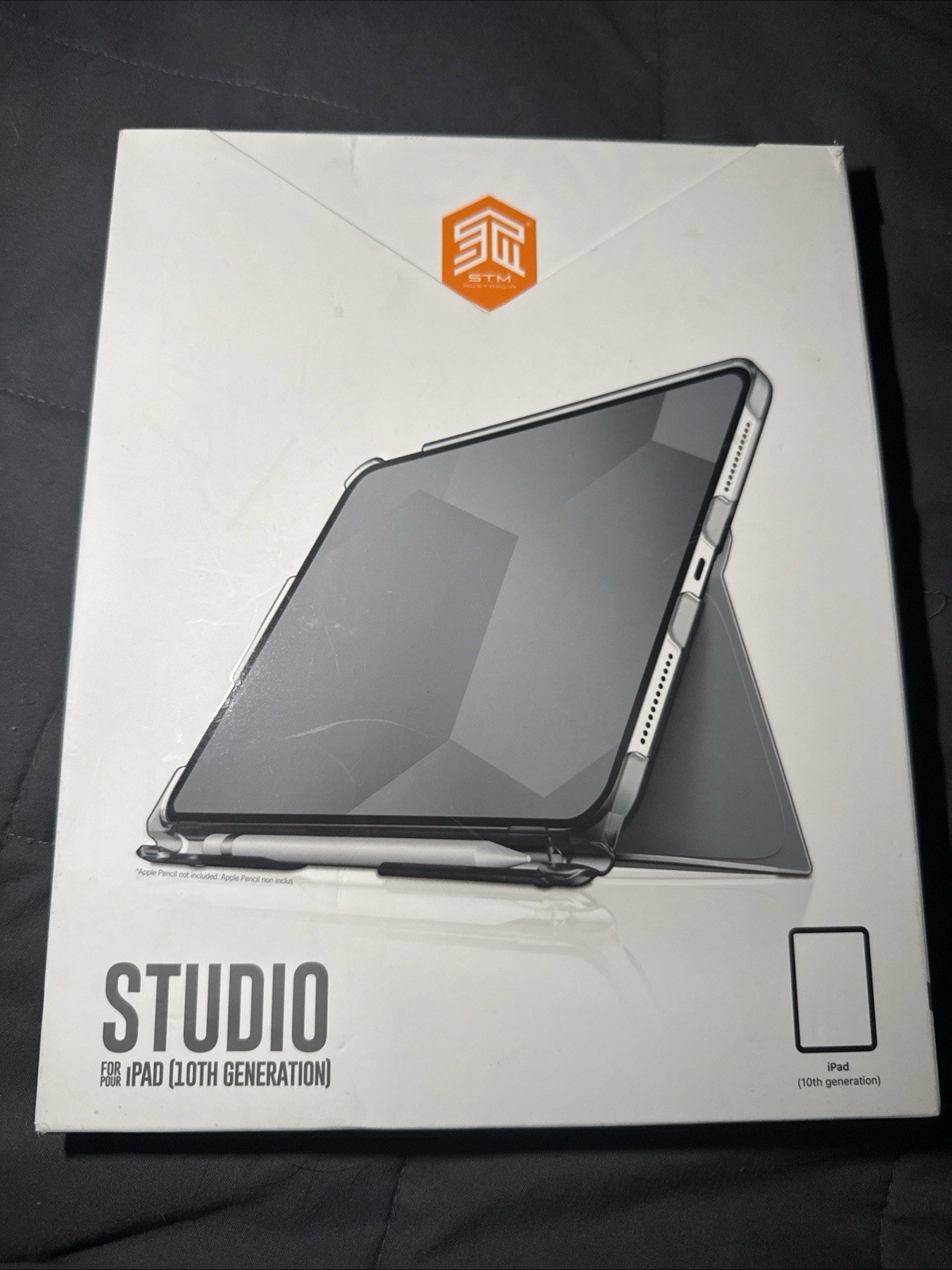 NEW -  STM Studio 10th Gen iPad Protective Case - Gray