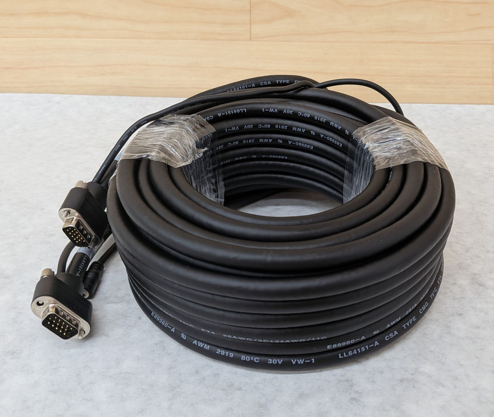 C2G 50230 VGA + 3.5mm Stereo Audio A/V Cable Male to Male - 50ft