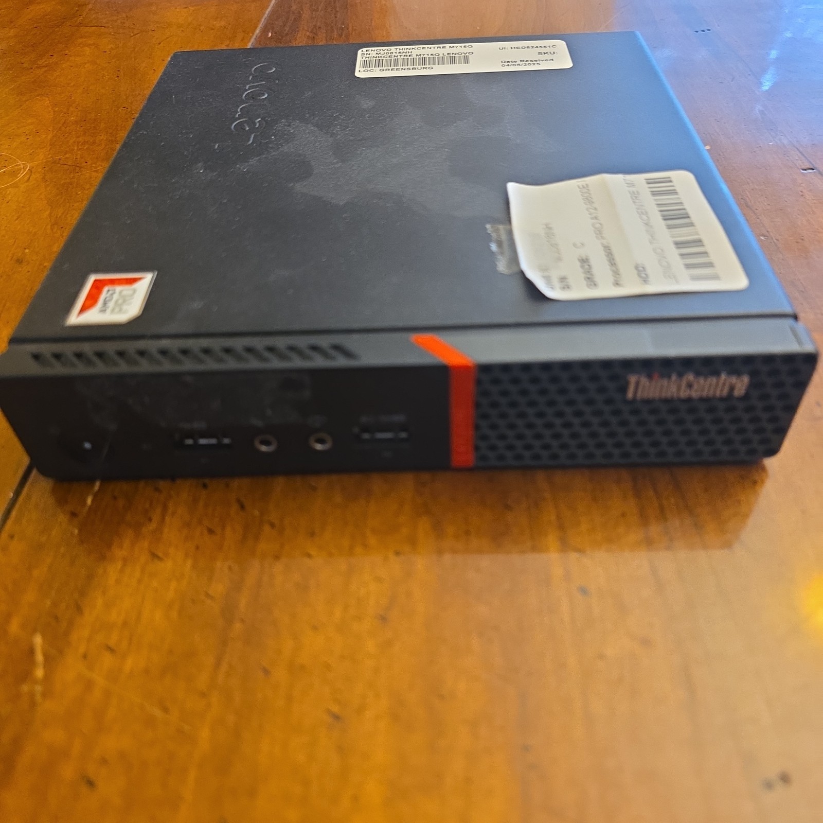 LENOVO THINKCENTRE M715Q | PRO A12-9800E R7 | 8 GB RAM | AMD RADEON | With Power